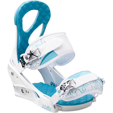 Burton Stiletto Girls White Snowboard Bindings 2013