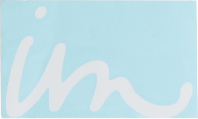 Imperial Motion Cursor White Diecut Sticker