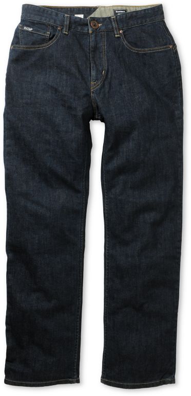 Volcom Black Bart Dark Blue Regular Fit Jeans