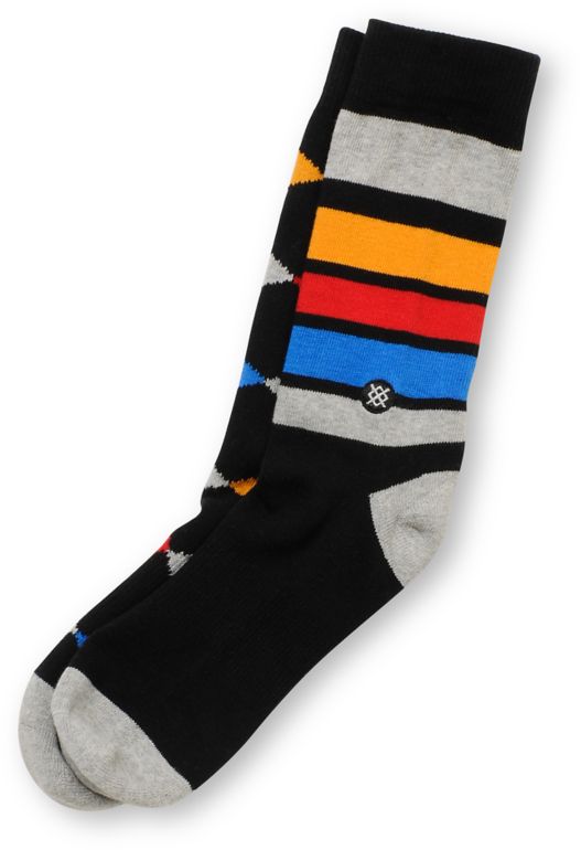 Stance Barnum Black Striped & Argyle Crew Socks