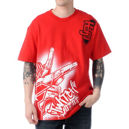 Famous Stars & Straps JS Twitch Stencil Tee Shirt