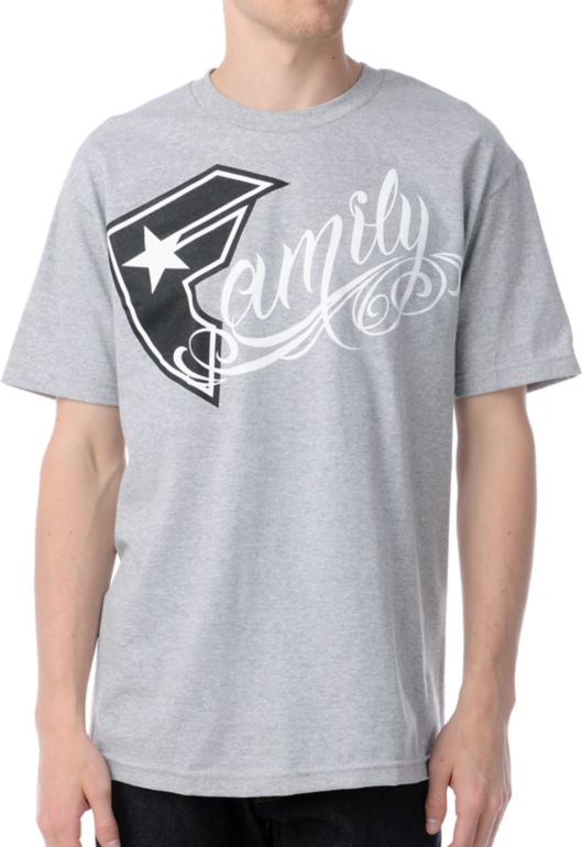 Famous Stars & Straps BOH Family Heather Grey Tee Shirt