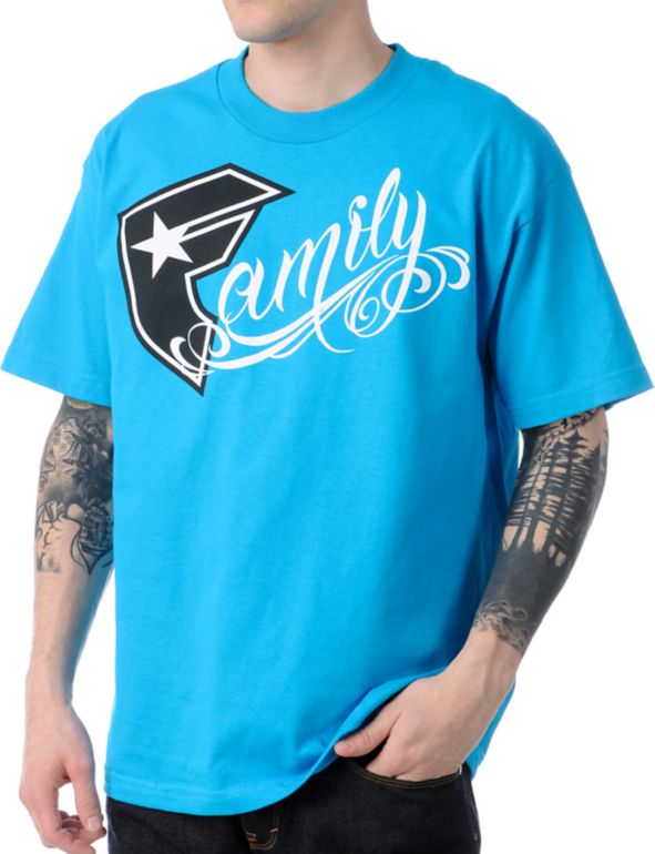 Famous Stars & Straps BOH Family Blue Tee Shirt
