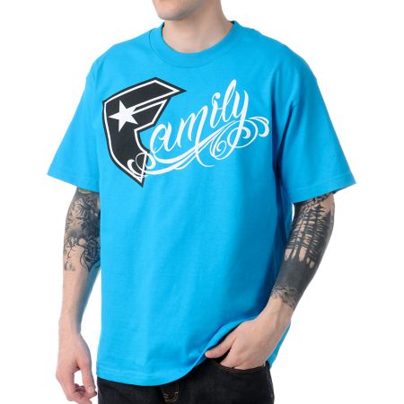 Famous Stars & Straps BOH Family Blue Tee Shirt