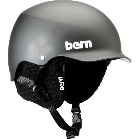 Bern Baker Hard Hat Matte Black Visor Snowboard Helmet