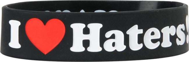 DGK I Love Haters Black Bracelet