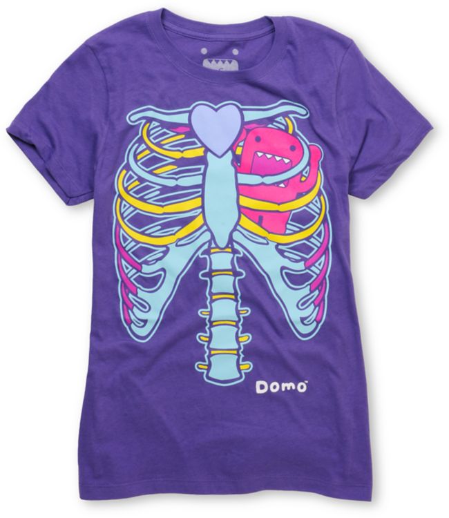 Domo Caged Girls Purple Tee Shirt