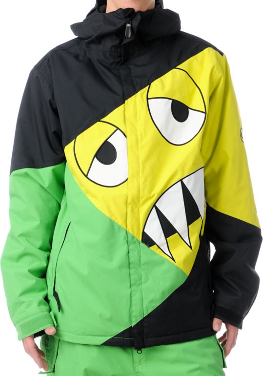686 Snaggleface 8K Grass Green Snowboard Jacket