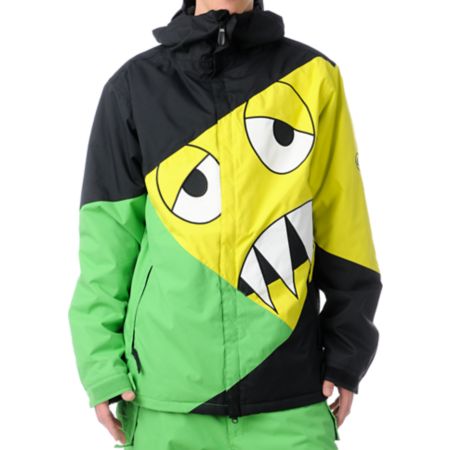 686 Snaggleface 8K Grass Green Snowboard Jacket