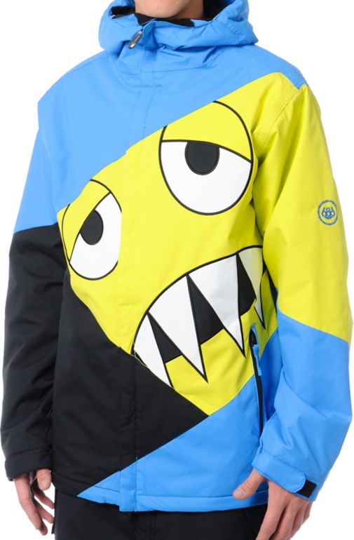 686 Snaggleface 8K Blue Snowboard Jacket