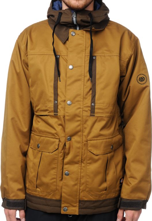 686 Times Dickies Industrial Duck Brown 15K Snowboard Jacket