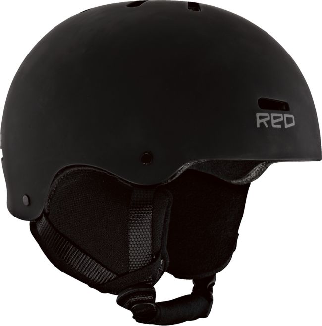 RED Trace Audio Classic Black 2013 Snowboard Helmet