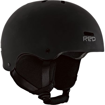 RED Trace Audio Classic Black 2013 Snowboard Helmet
