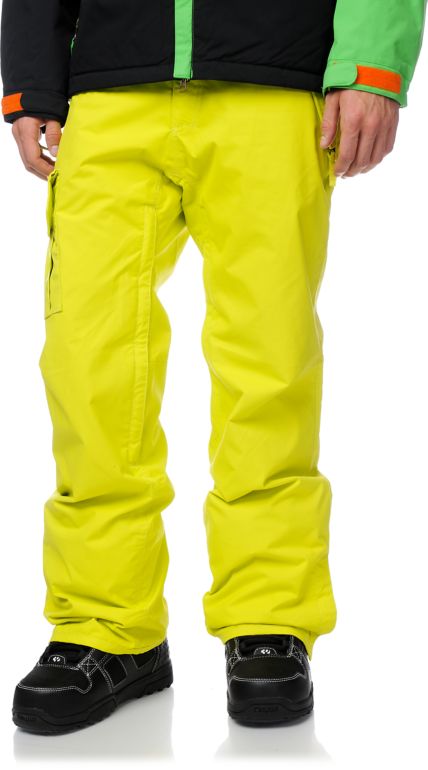 686 Mannual Data Acid Yellow 8K Snowboard Pants