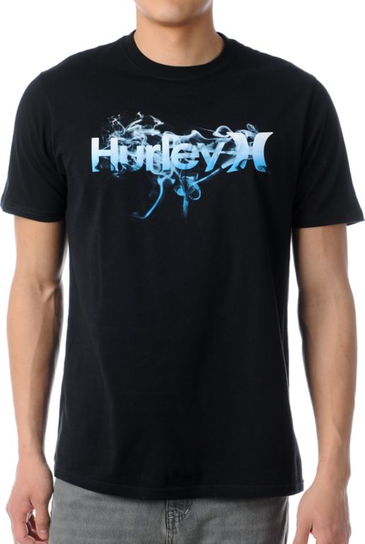 Hurley Fumes Black Tee Shirt