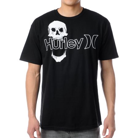 Hurley One & Only Skull Black Tee Shirt