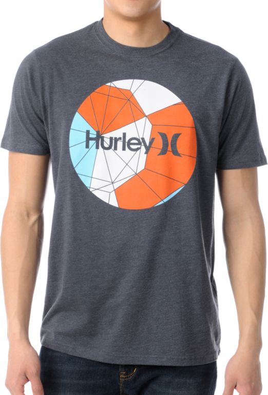 Hurley Hex Krush Dark Heather Grey Tee Shirt