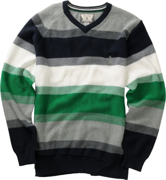 Volcom Boys Standard Stripe V-Neck Sweater