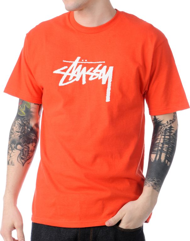 Stussy Stock Red Tee Shirt