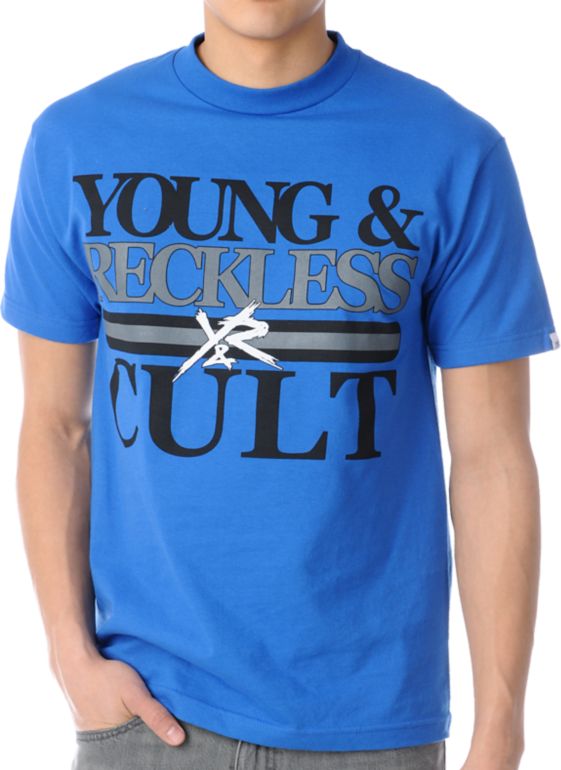 Young & Reckless Classic Cult Blue Tee Shirt
