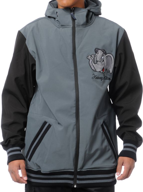 Neff Elephante Charcoal Grey 10K 2013 Softshell Snowboard Jacket