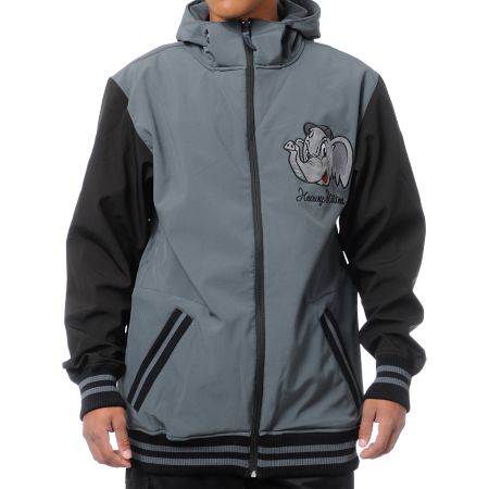 Neff Elephante Charcoal Grey 10K 2013 Softshell Snowboard Jacket