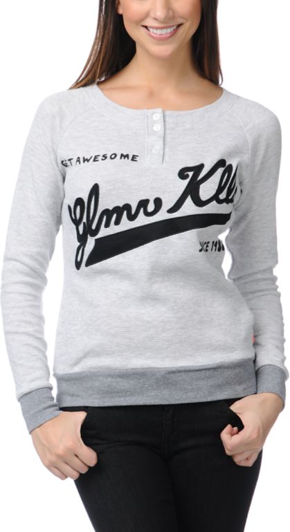 Glamour Kills Awesomely Awesome Grey Thermal Shirt