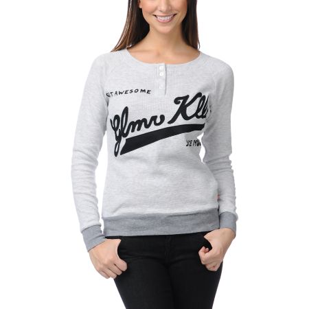 Glamour Kills Awesomely Awesome Grey Thermal Shirt