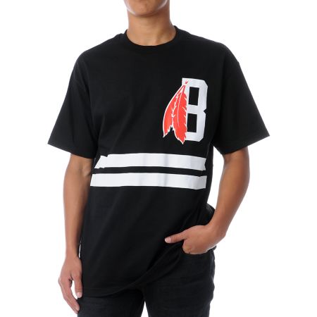 Black Scale Feather Black Tee Shirt