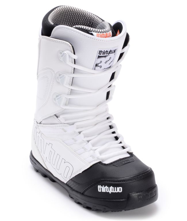 Thirtytwo Lashed White & Black Snowboard Boots 2013