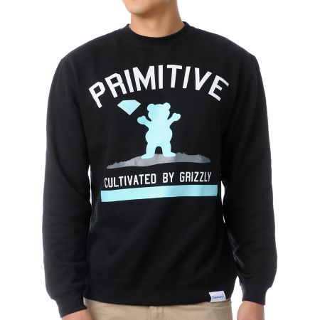 Diamond x Grizzly x Primitive Cultivated Crew Neck Sweatshirt