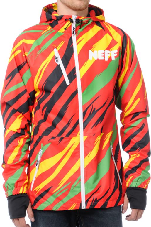 Neff Sno Poncho Rasta Jacket