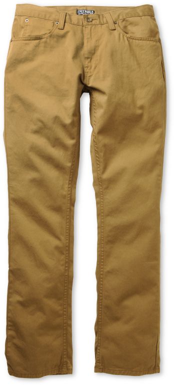 Free World Night Train Dark Khaki Regular Fit Twill Pants