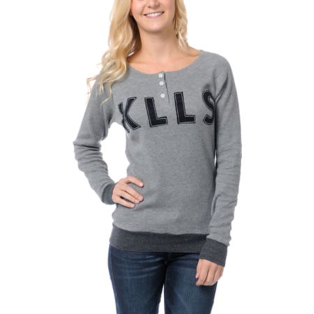 Glamour Kills Tried And True Grey Thermal Shirt