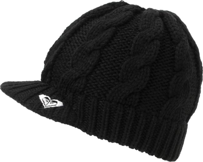 Roxy Wildlife Black Visor Beanie