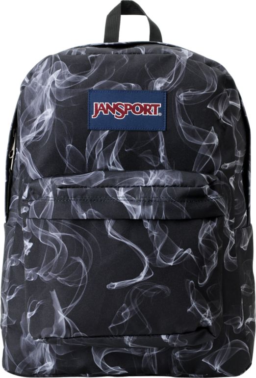 Jansport Superbreak Black & White Smoke Screen Backpack