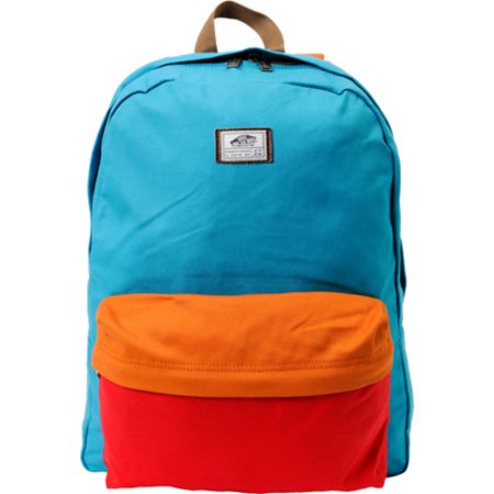 Vans Old Skool II Bright Blue Canvas Backpack