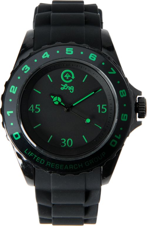 LRG The Longitude Black & Green Analog Watch