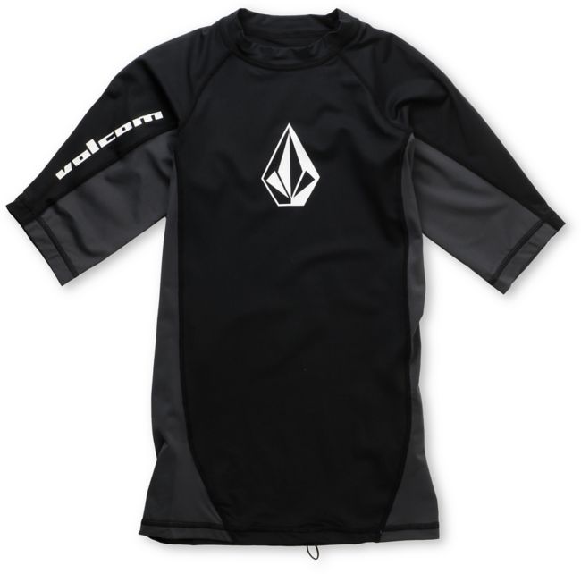 Volcom Colorblock Black Rash Guard