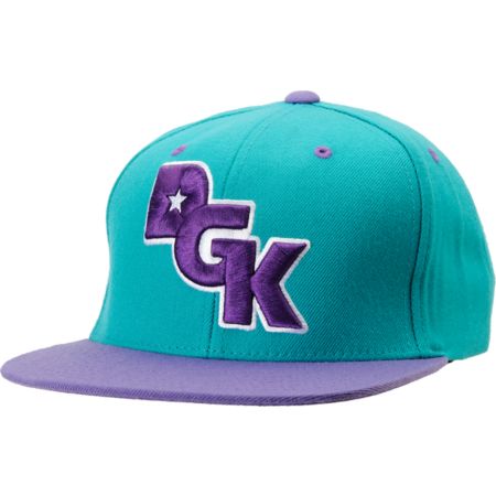 DGK The Stagger Teal & Purple Snapback 