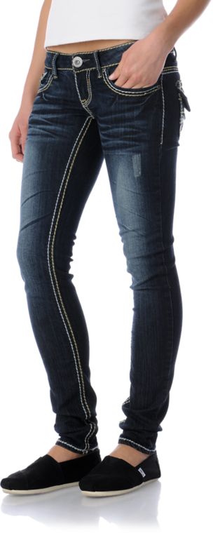 Hydraulic Hilary Super Skinny Dark Wash Jeans