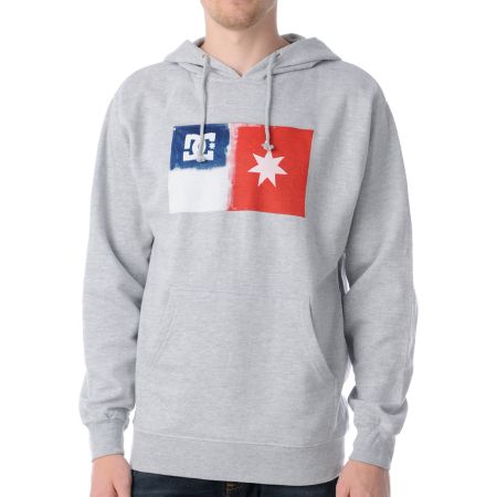 DC Bleed Heather Grey Pullover Hoodie