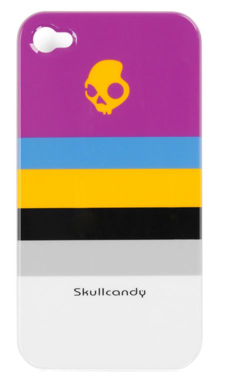 Skullcandy Purple Stripe Clip-On iPhone 4 Case