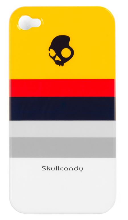 Skullcandy Yellow Stripe Clip-On iPhone 4 Case