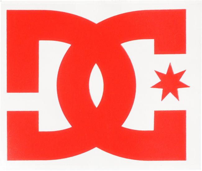 DC Shoes Star Red Die Cut Sticker