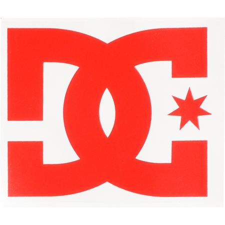 DC Shoes Star Red Die Cut Sticker