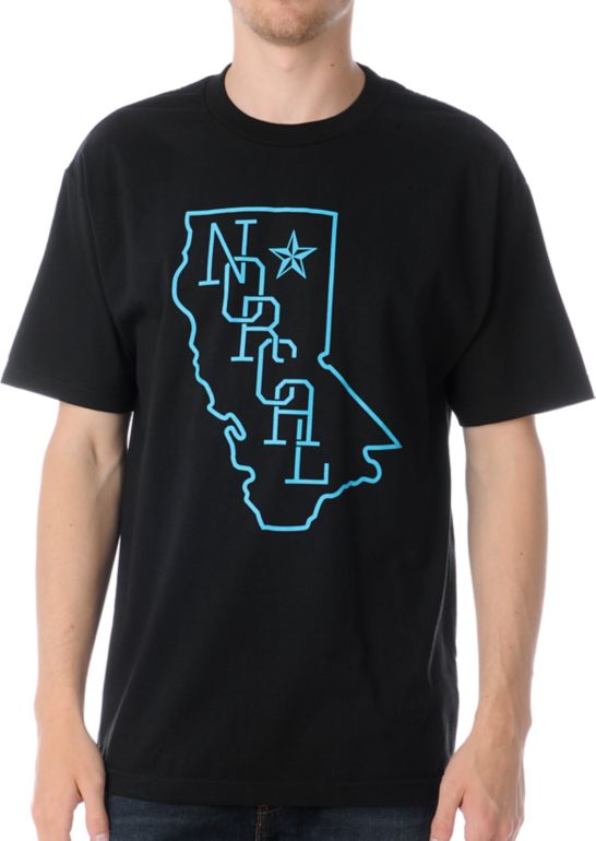 Nor Cal Rookie Black Tee Shirt