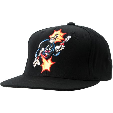 The Hundreds x The Seventh Letter Rime Adam Black Snapback Hat