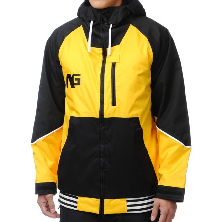 Analog Greed Corp Yellow & Black 10K Snowboard Jacket 2013