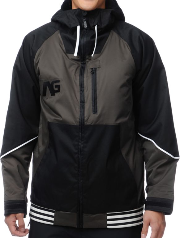 Analog Greed Black & Off Black 10K Snowboard Jacket 2013